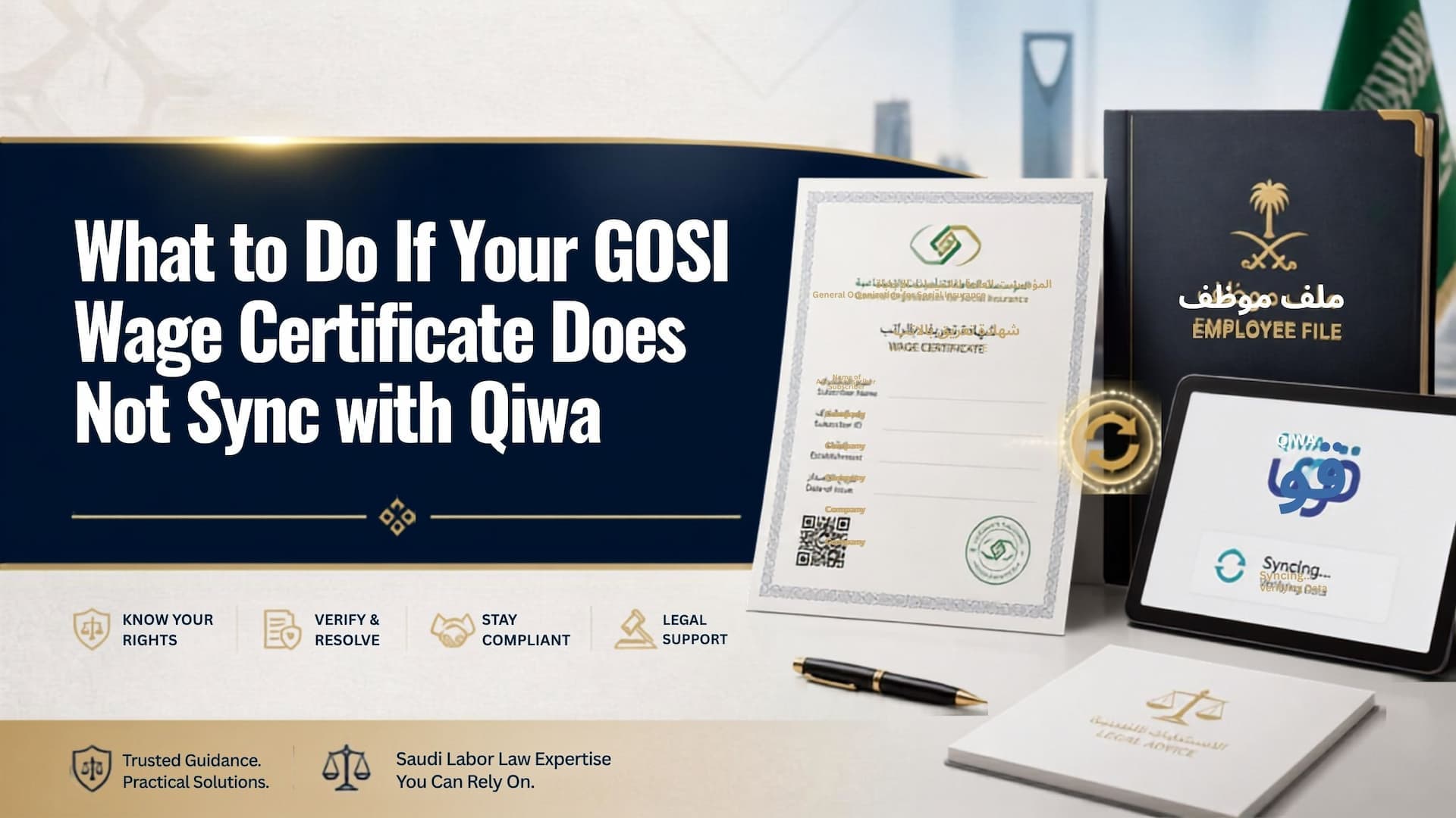 GOSI wage certificate not matching Qiwa salary record in Saudi Arabia