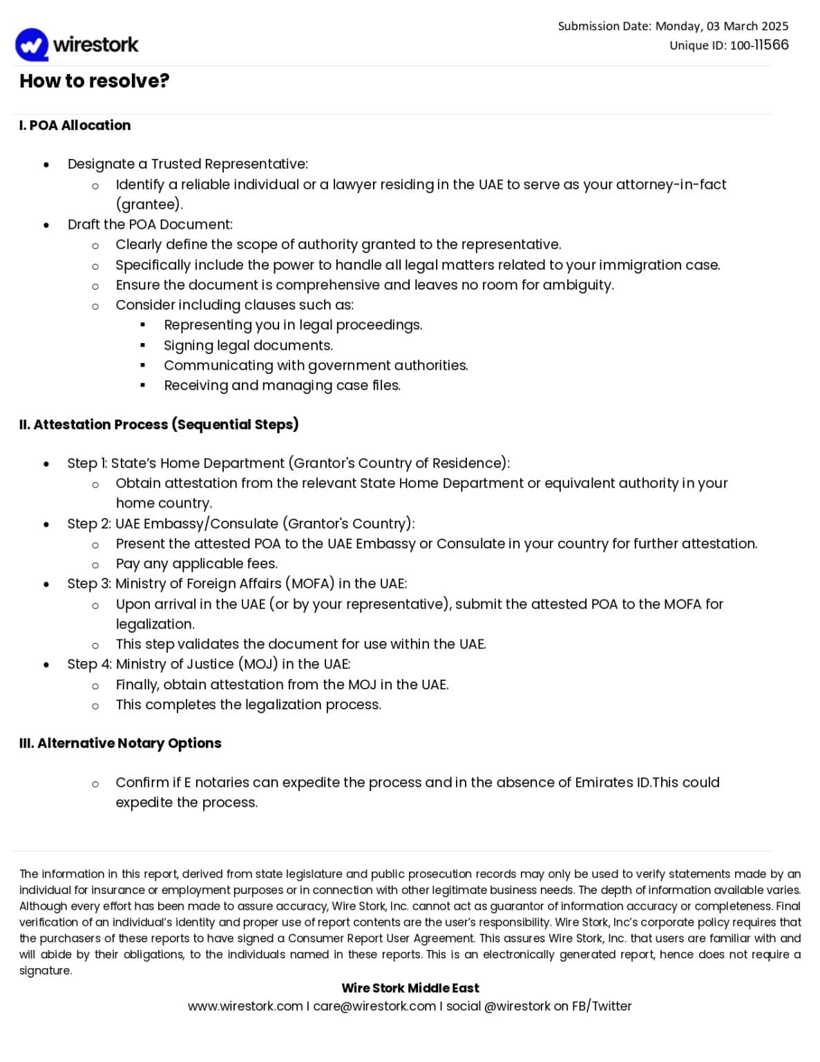 Sample Wirestork report β directive roadmap